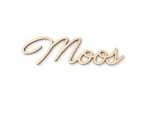 Jouw Gepersonaliseerde Naam van Hout