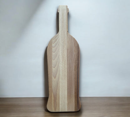Unieke Borrelplank in Wijnflesvorm – Personaliseer nu!