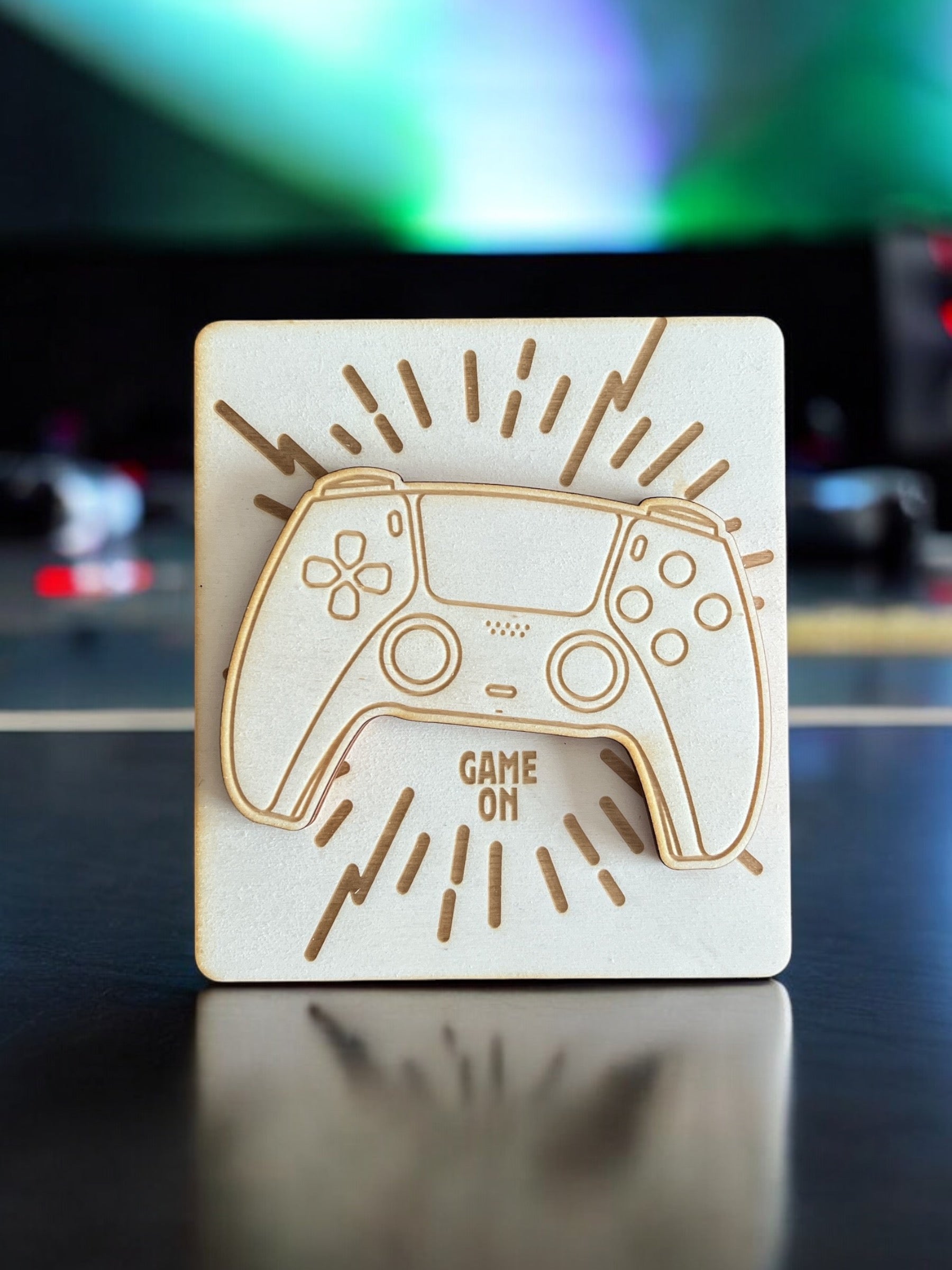 Houten cadeaukaart Gamer