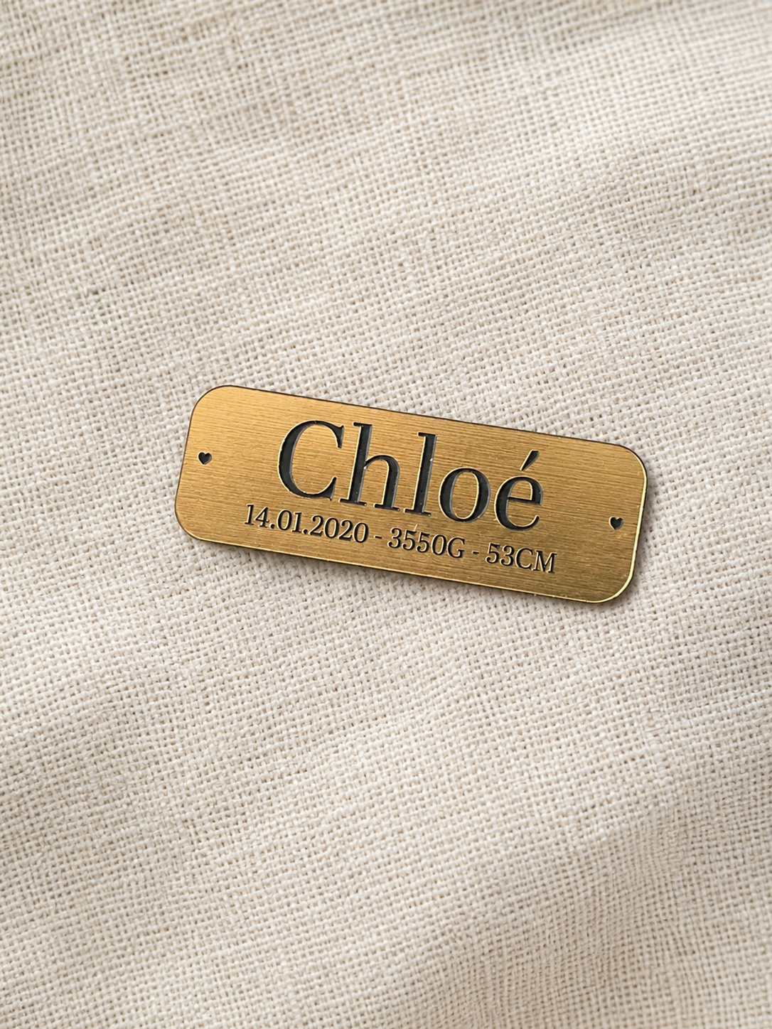 Babyfoto op Ware Grootte – Gepersonaliseerde Houten Herinnering