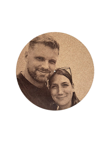 Slipmat van kurk met jouw foto - personaliseer je draaitafel