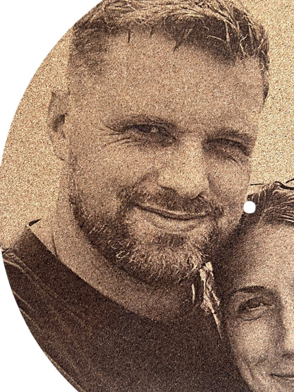Slipmat van kurk met jouw foto - personaliseer je draaitafel