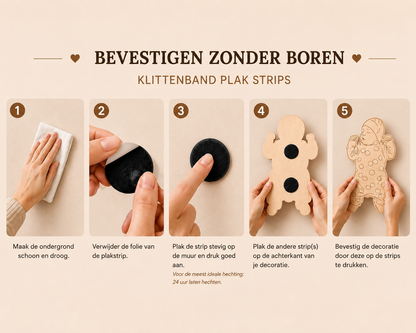 Babyfoto op Ware Grootte – Gepersonaliseerde Houten Herinnering
