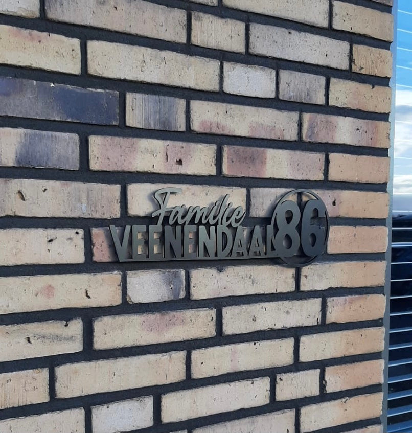 Naambord huis